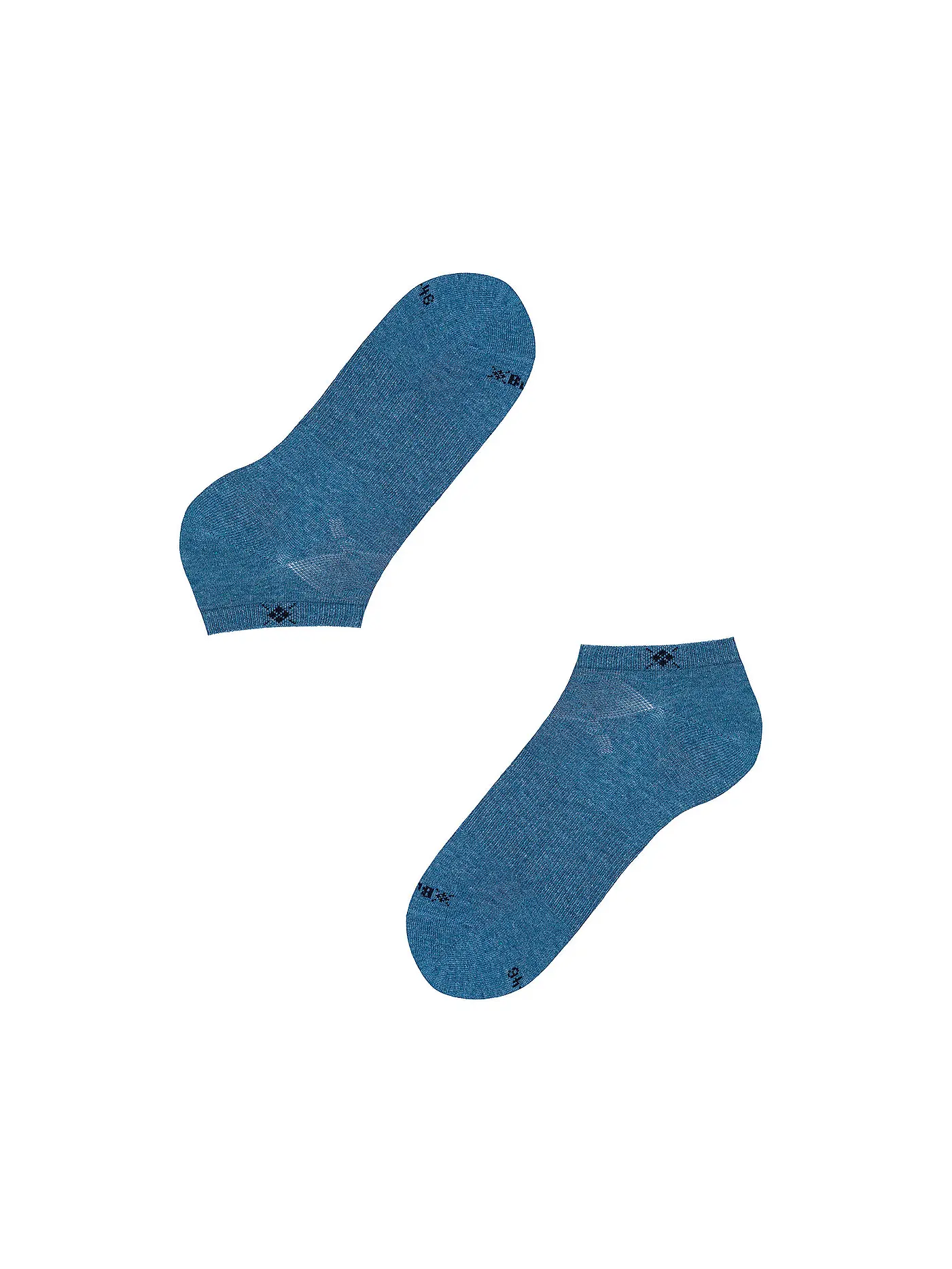BURLINGTON | Herren Sneaker Socken EVERYDAY 2-er Pkg. 40-46 black | blau